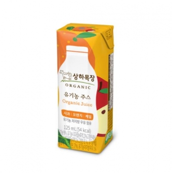 [상하목장] 유기농주스 사과오렌지케일 (125mLx4)